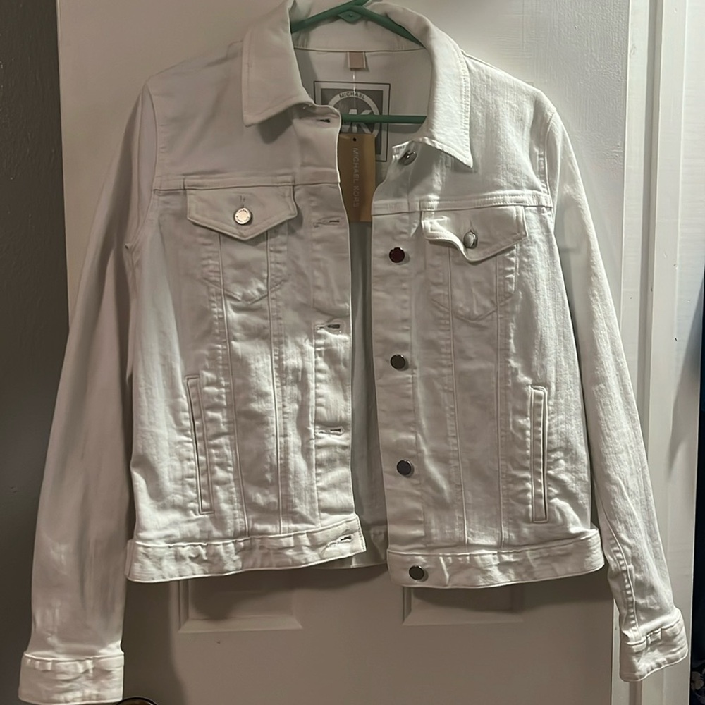 Michael Kors White Jean Jacket